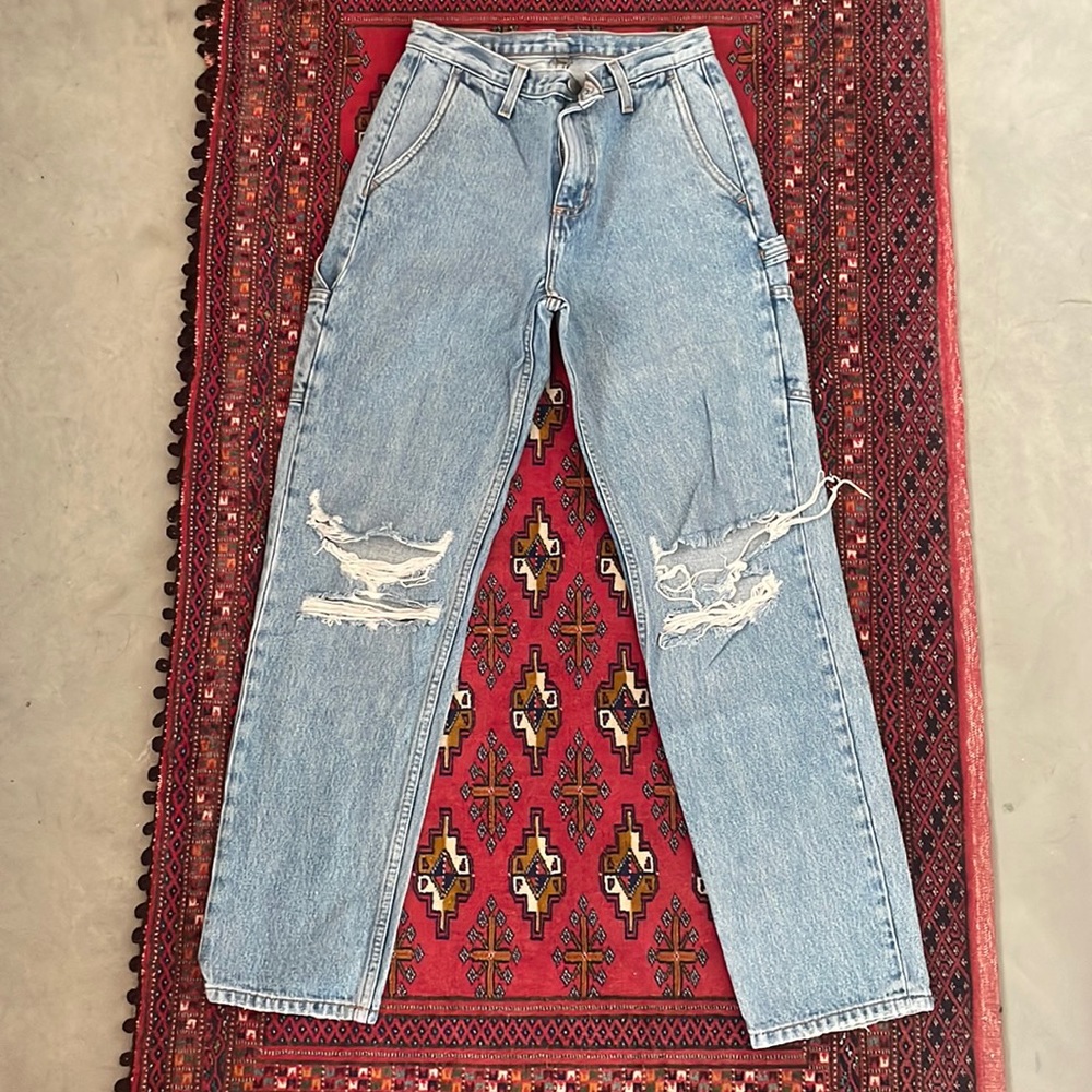 Cargo denim pant